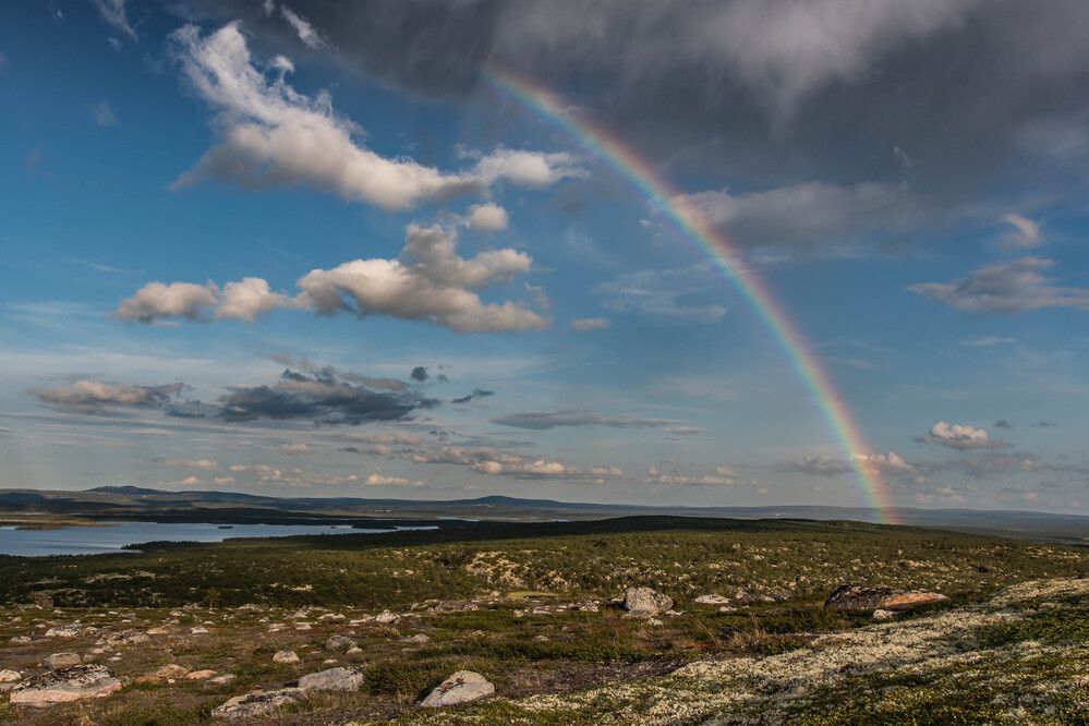 Радуга в облаках