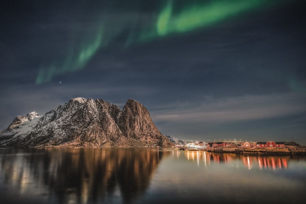 Northern lights at Sakrisoy