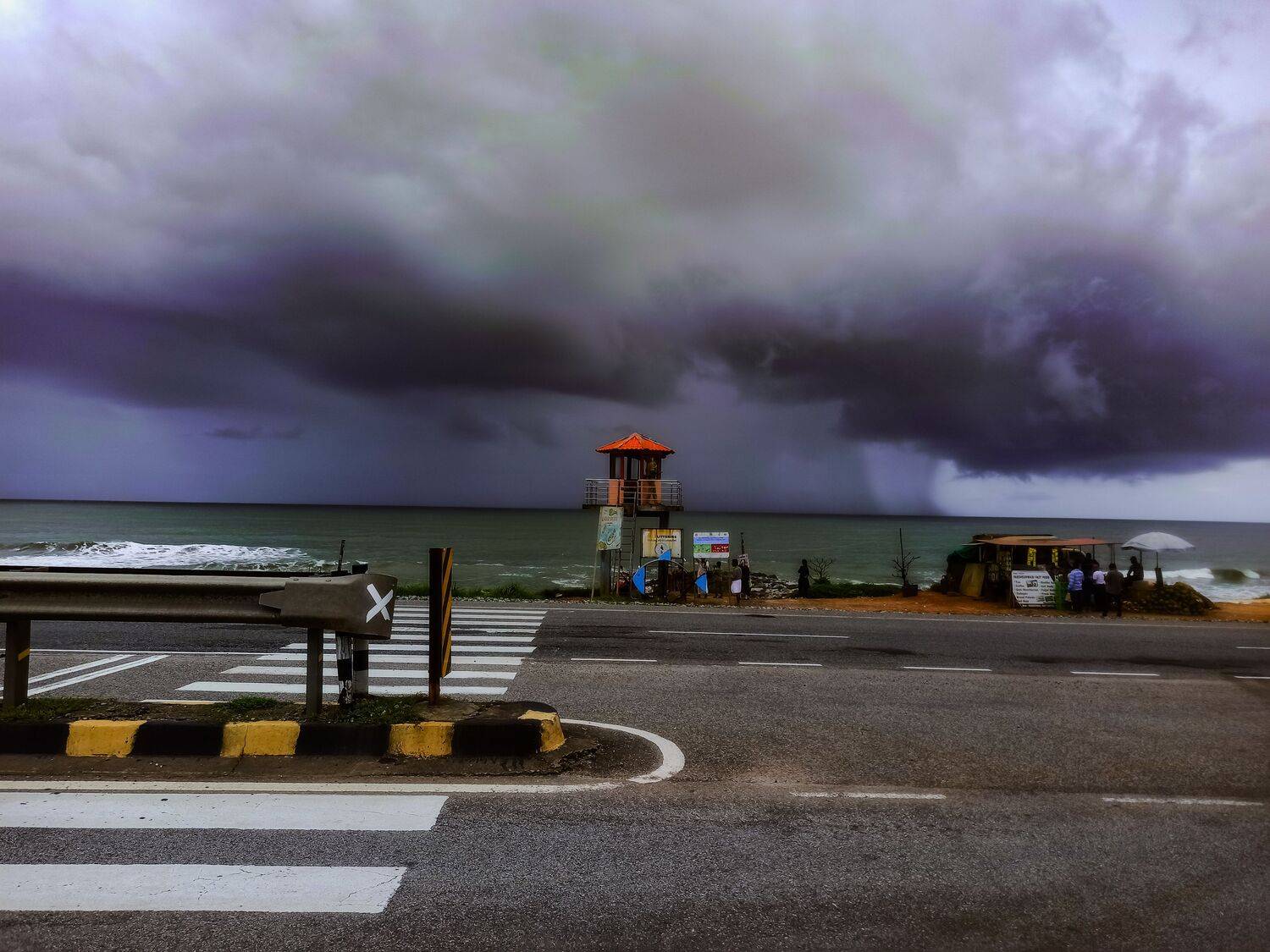 Rain storms in the Arabian Sea