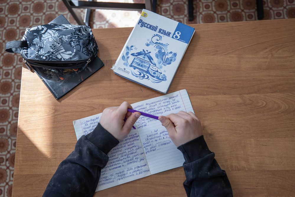 На уроке литературы