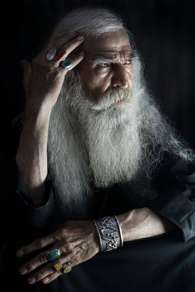 Wisdom Etched in an Unyielding Gaze