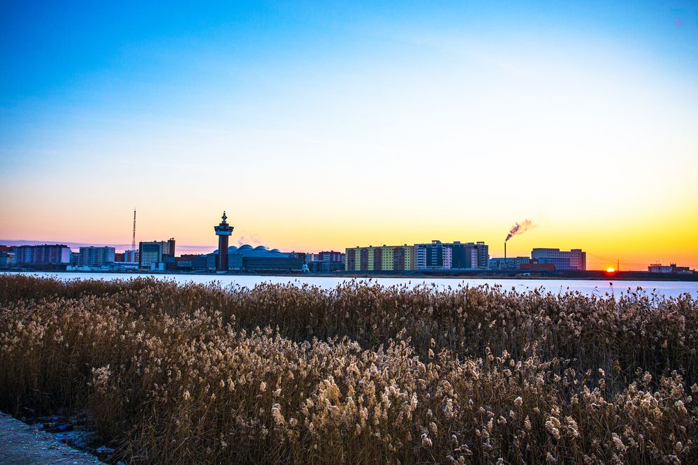 Зимний рассвет.