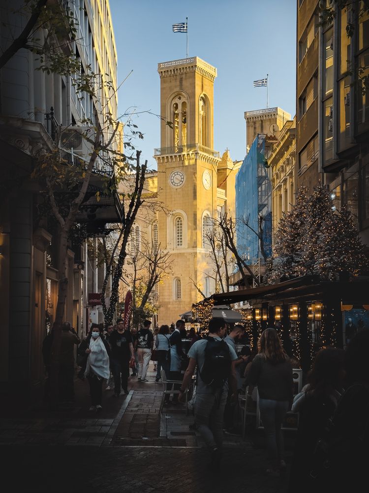 Athen\'s Winter Evening Mood