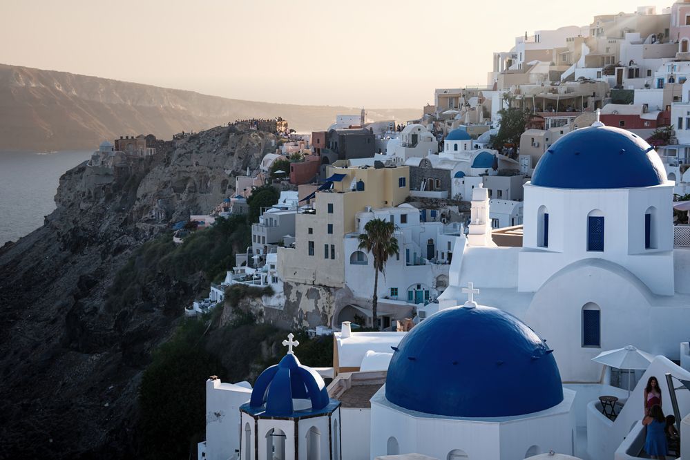 Three domes of Oia