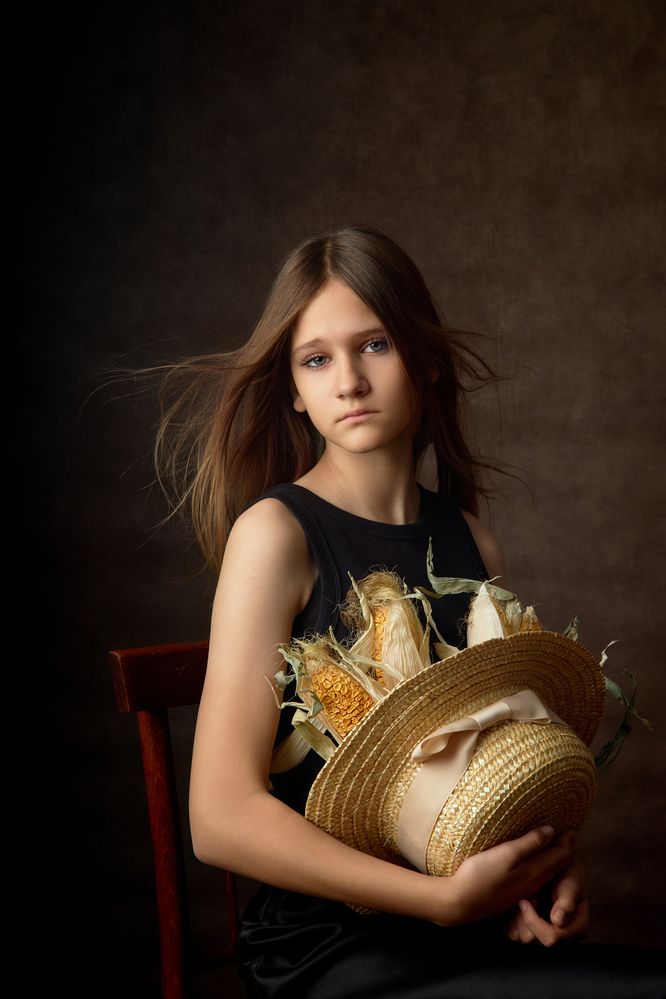 Alena and corn