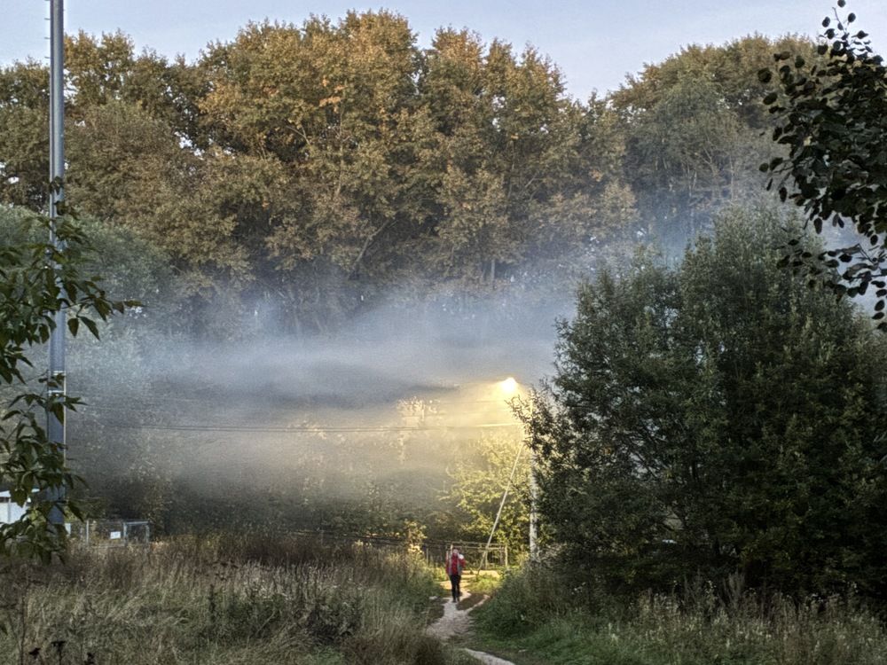 Burning fog