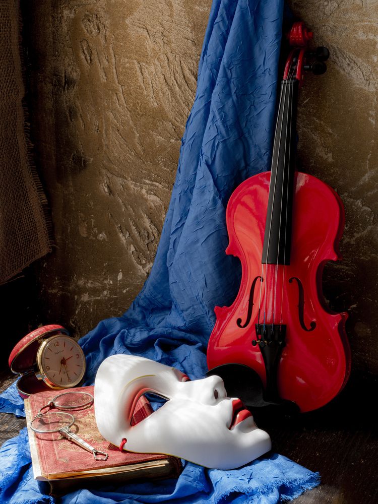 Violín rojo