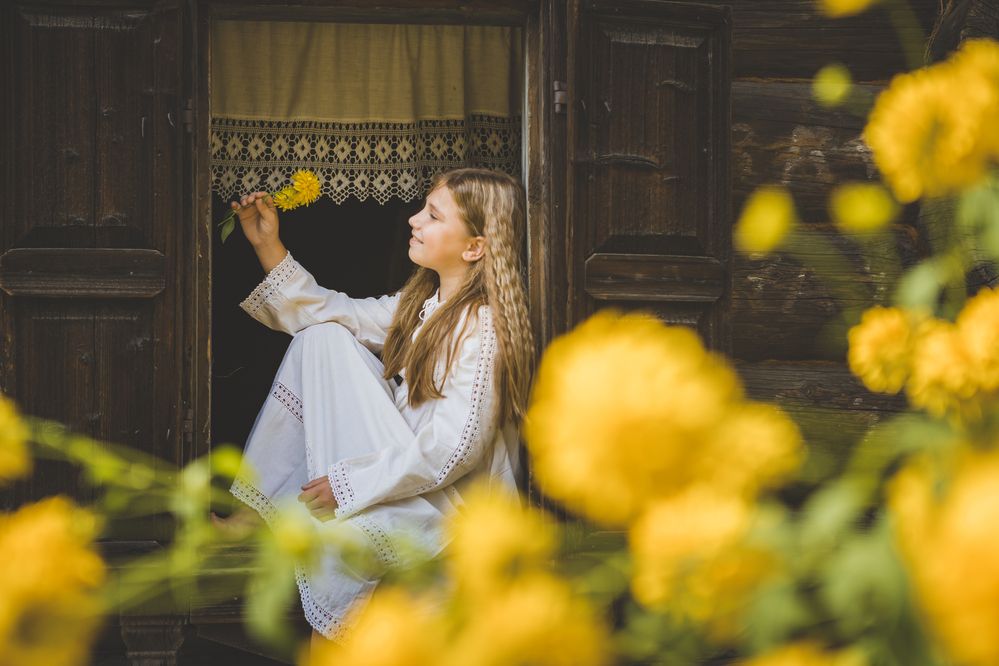 Даша. Золотое окно в осень.