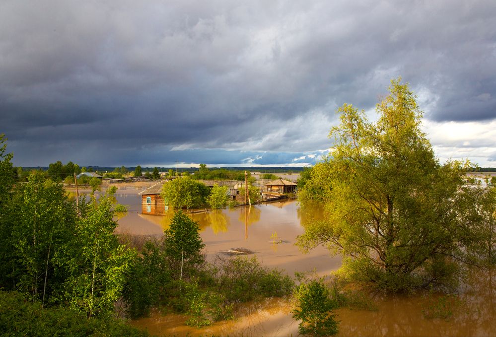 Малая Курья 31 мая 2014 , наводнение