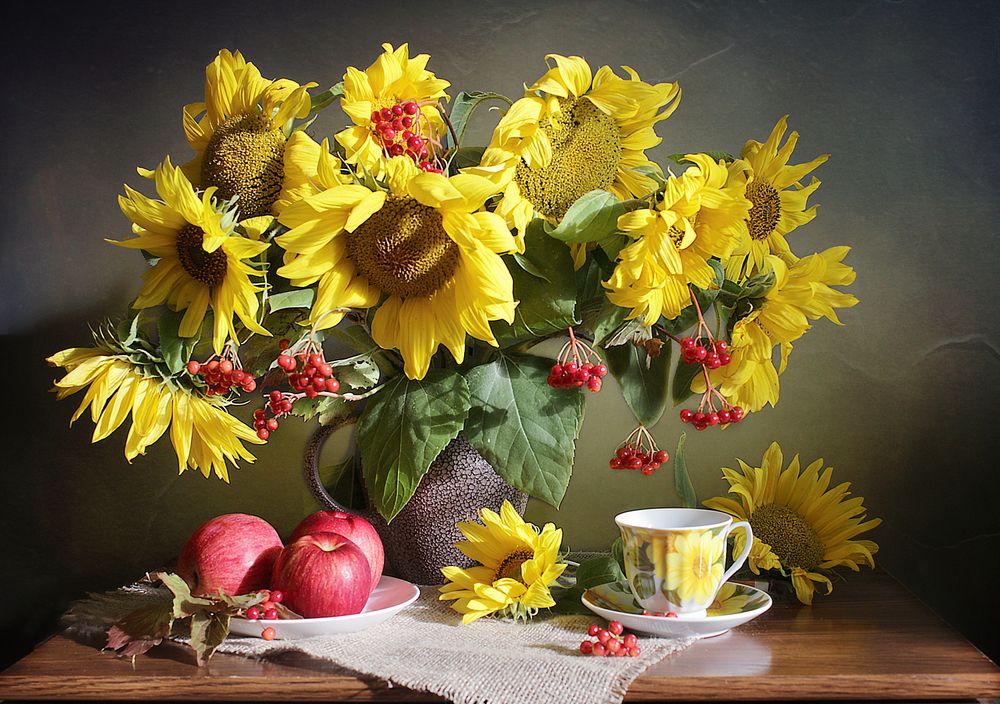 Подсолнухи.