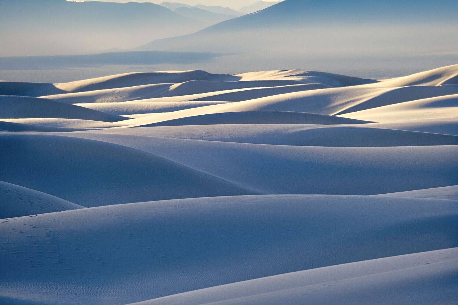 White sand dunes