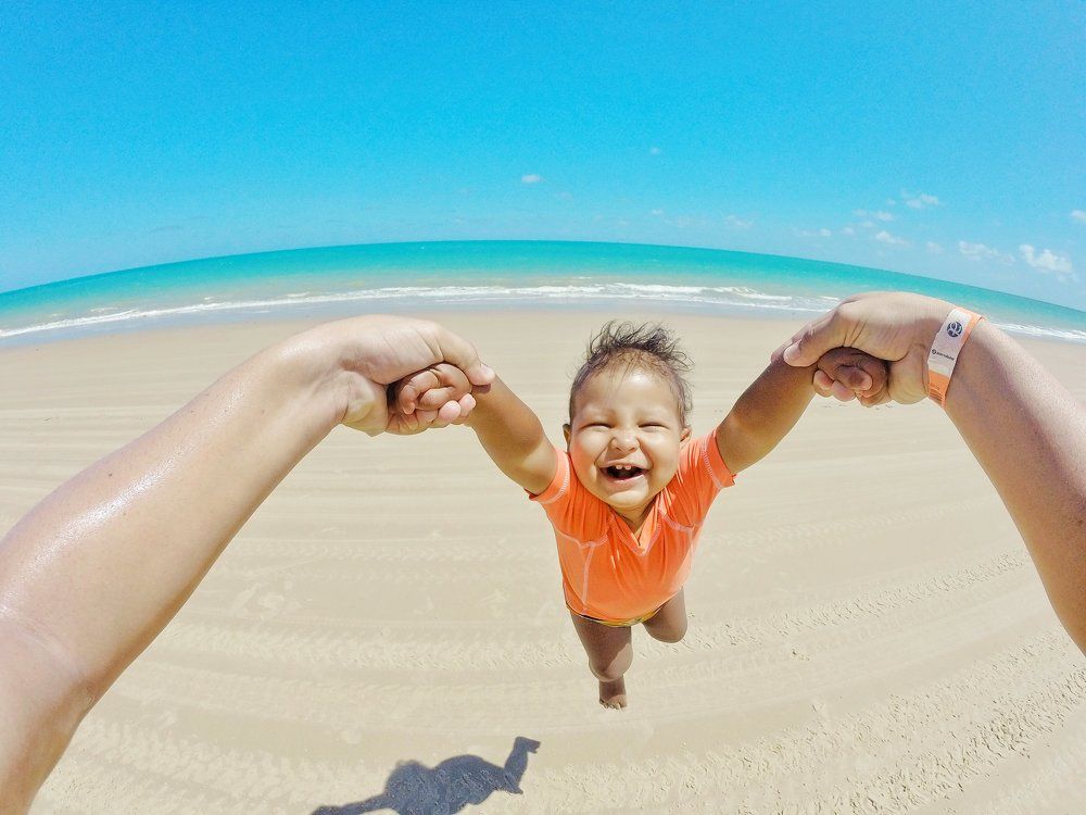 All the joy of being a child.