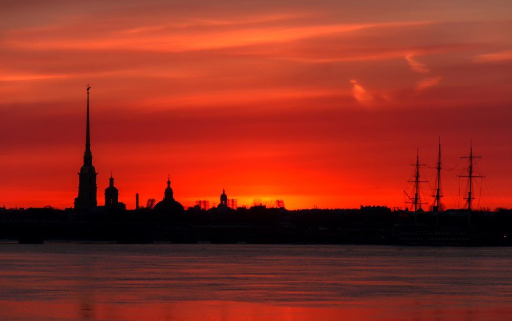 Огненный закат