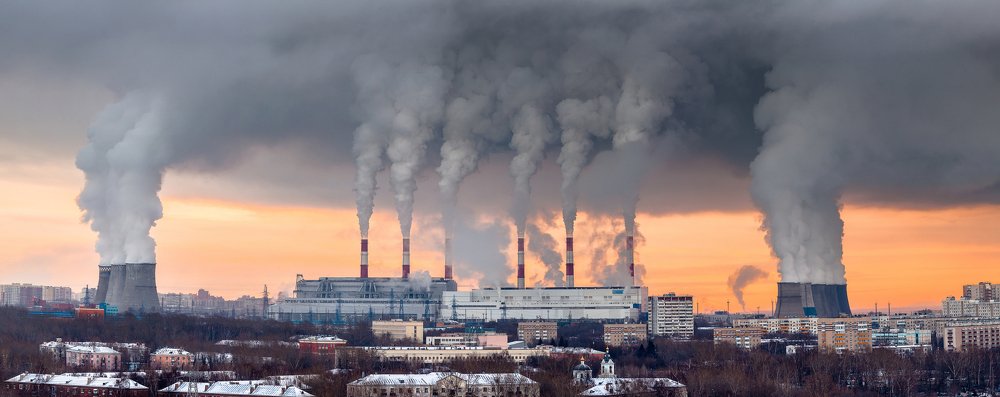 Панорама московской ТЭЦ-22