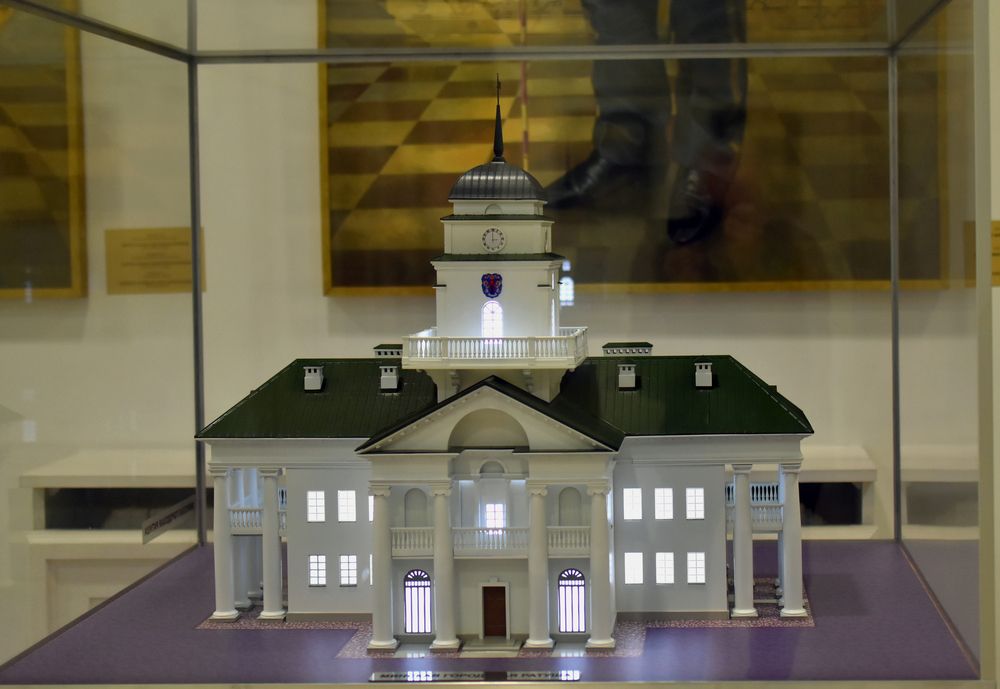 Макет Минской ратуши.