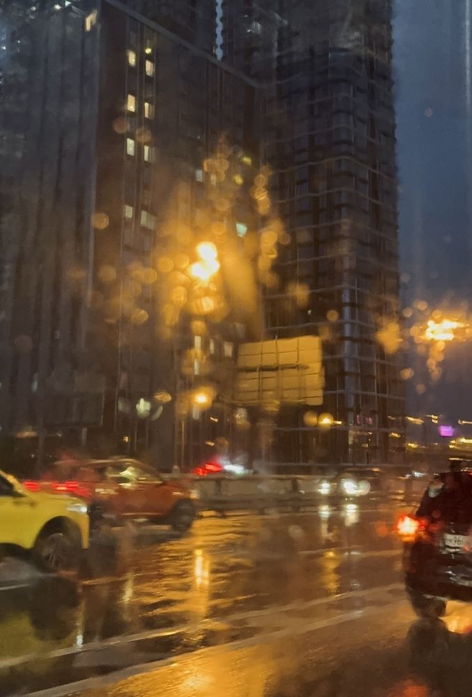 Поездка под дождем