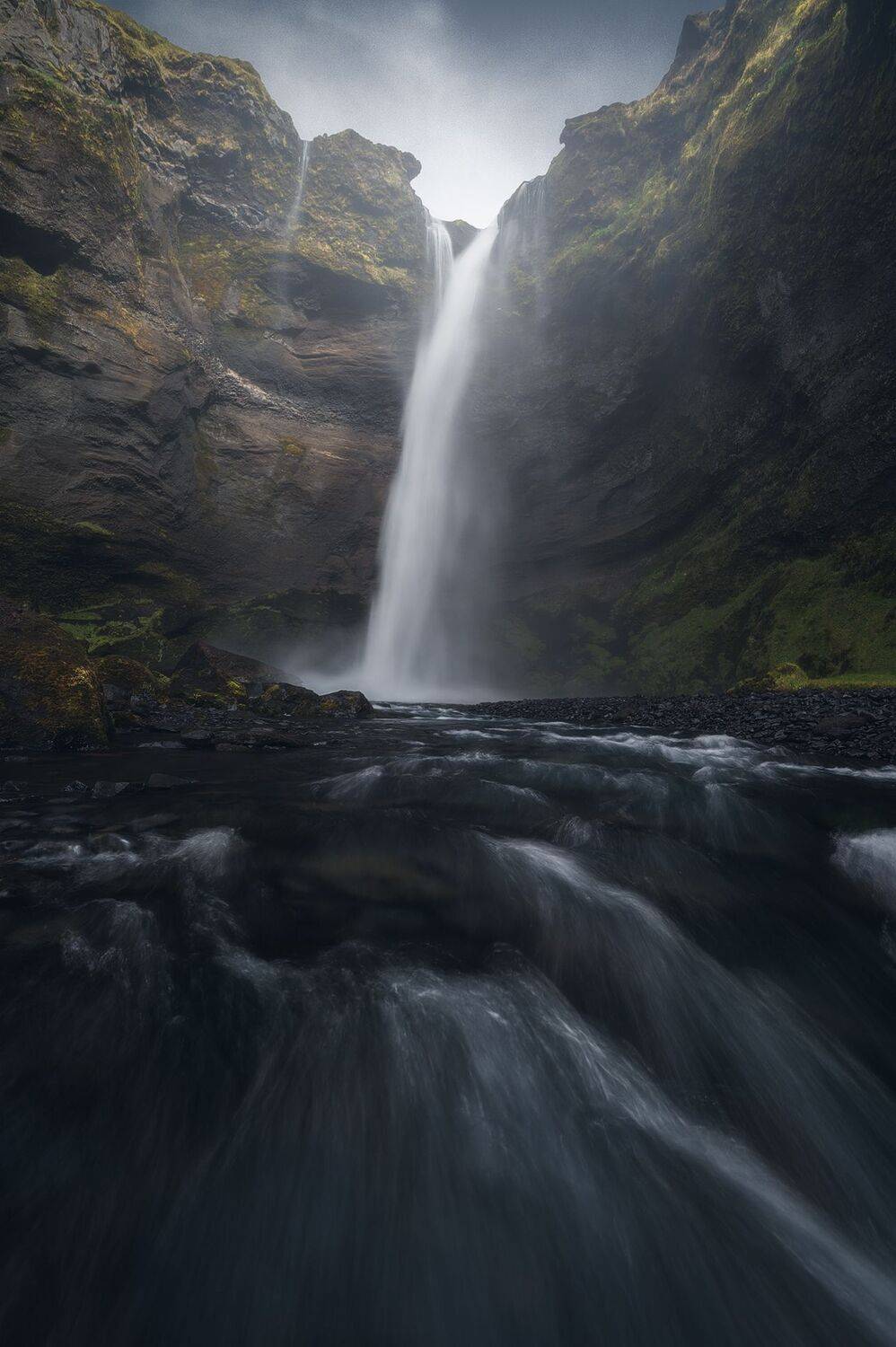 The breath of the waterfall