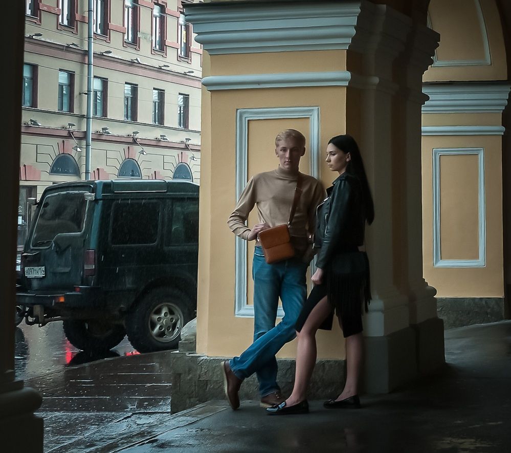 Двое и дождь