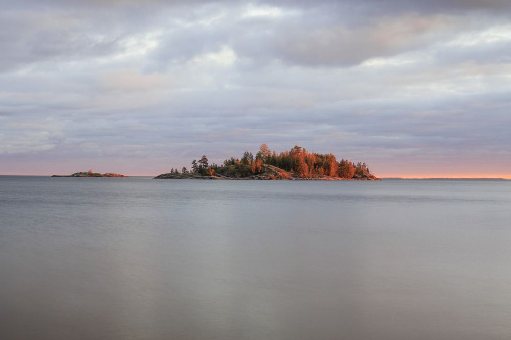 Закат на острове Койонсари