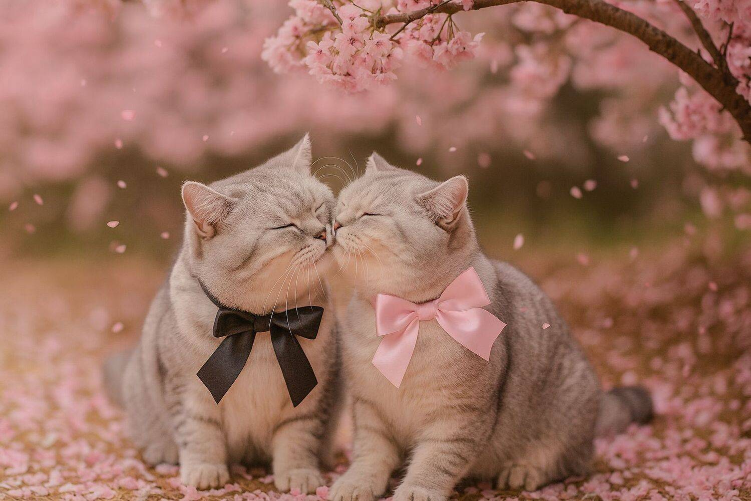 Two souls beneath the sakura—alive, gentle, and full of hope. Two souls beneath the sakura—alive, gentle, and full of hope.