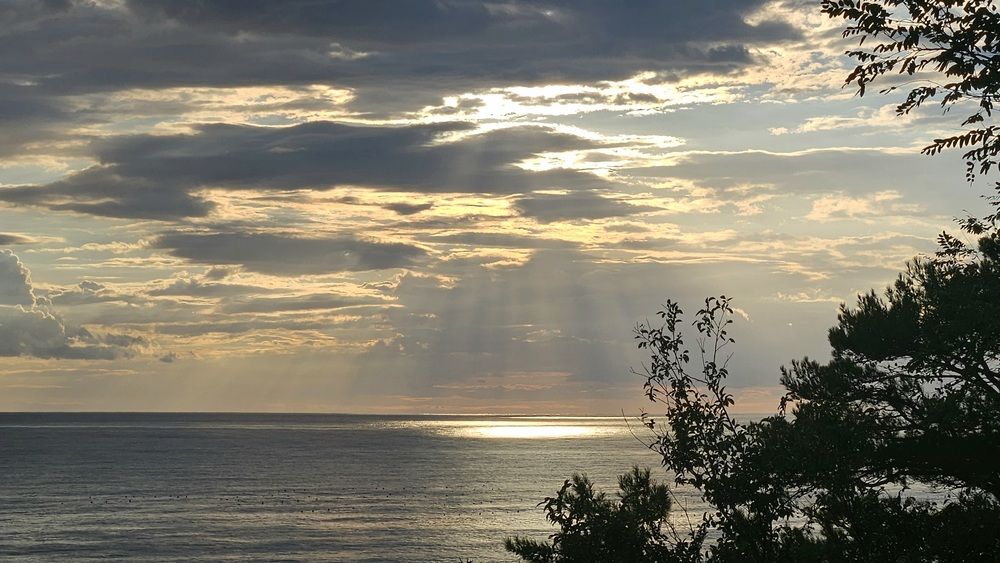 Закат .Чёрное море.
