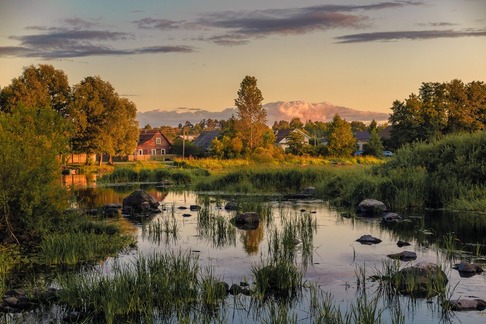 Летний вечер в Приозерске.
