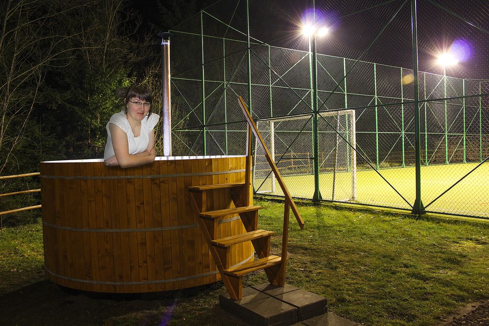 I\'m in the bathtub.