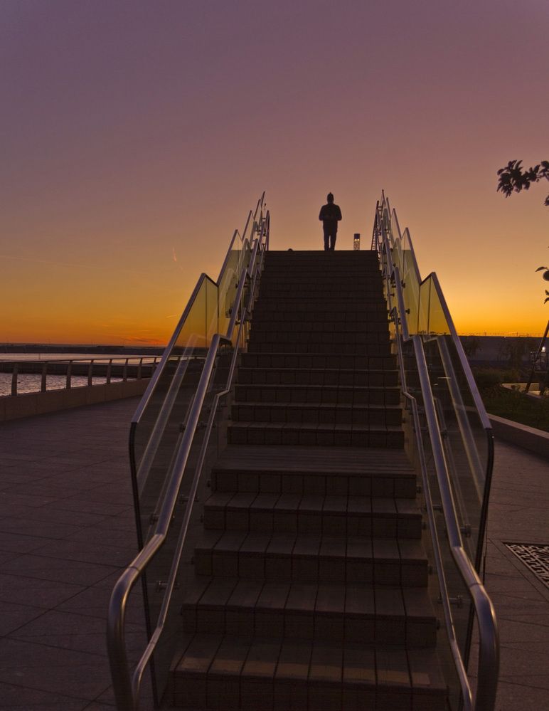 По лестнице, ведущей к закату.