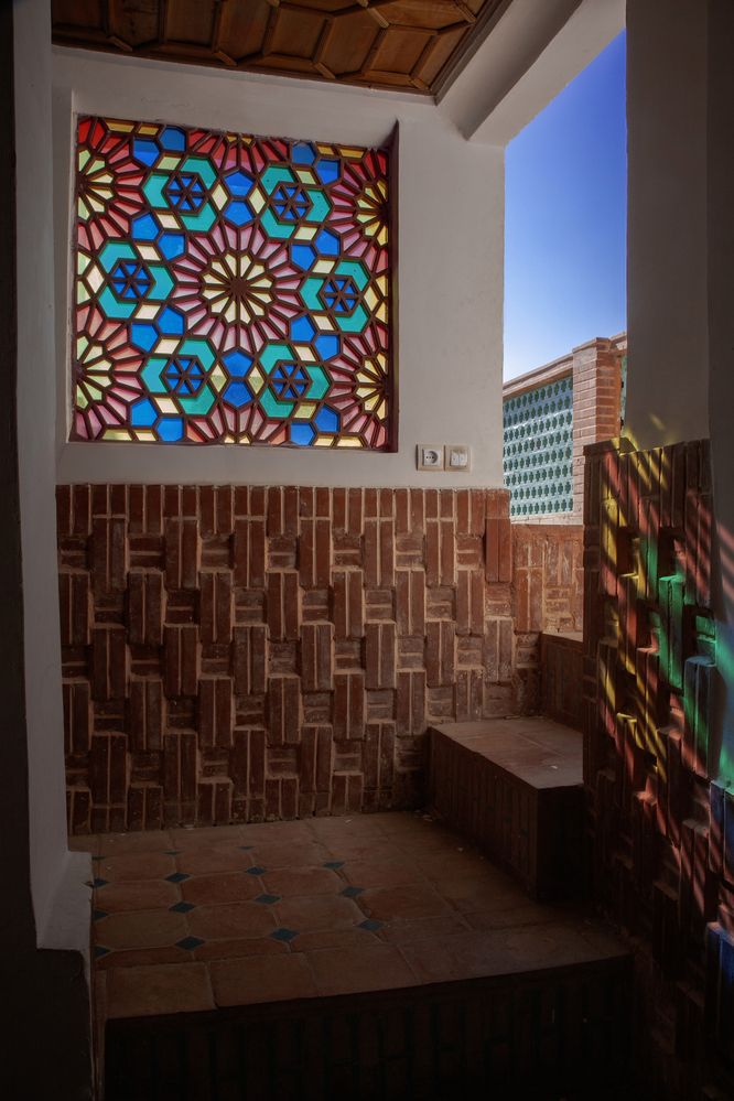 Rooftop staircase — where structure meets open space