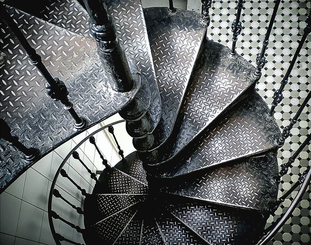 винтовая лестница, Витебский вокзал, Санкт-Петербург