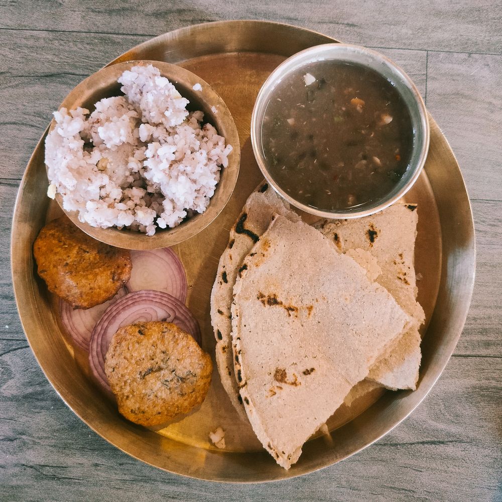 The traditional Dangi thali