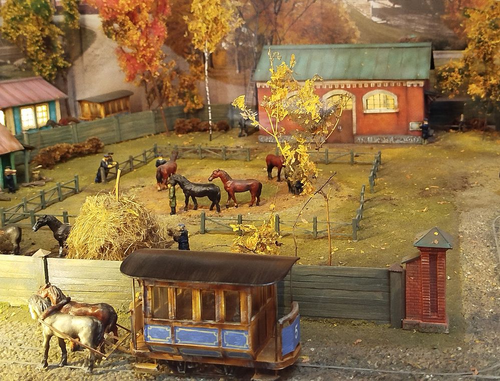 Макет депо минской конки