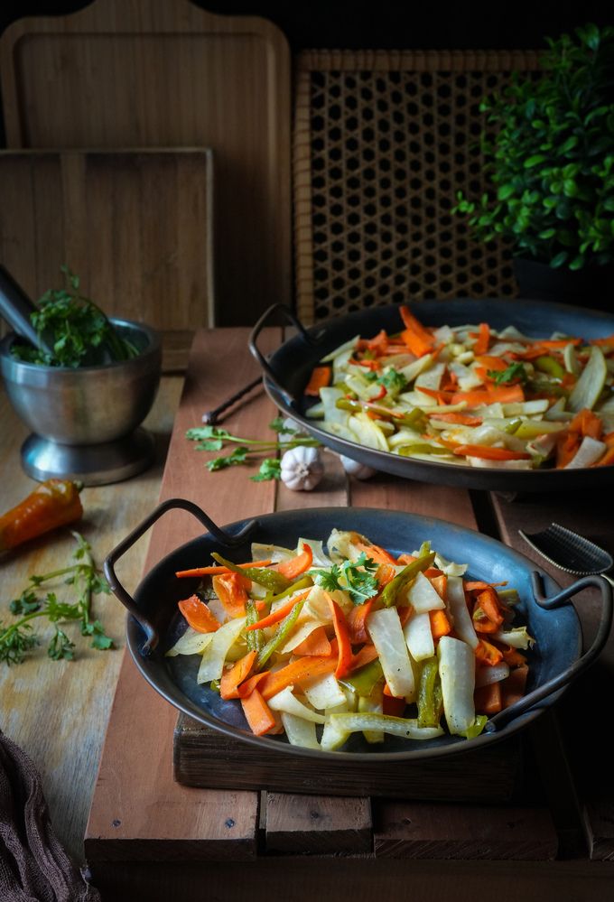 Baked Vegetables - Colors of warmth