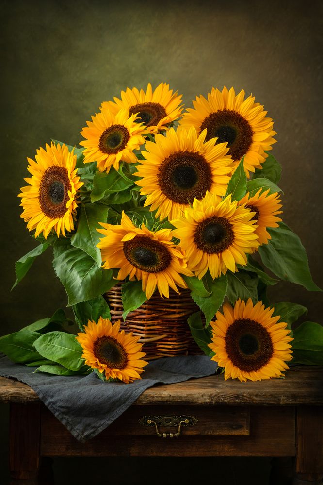 Букет подсолнухов