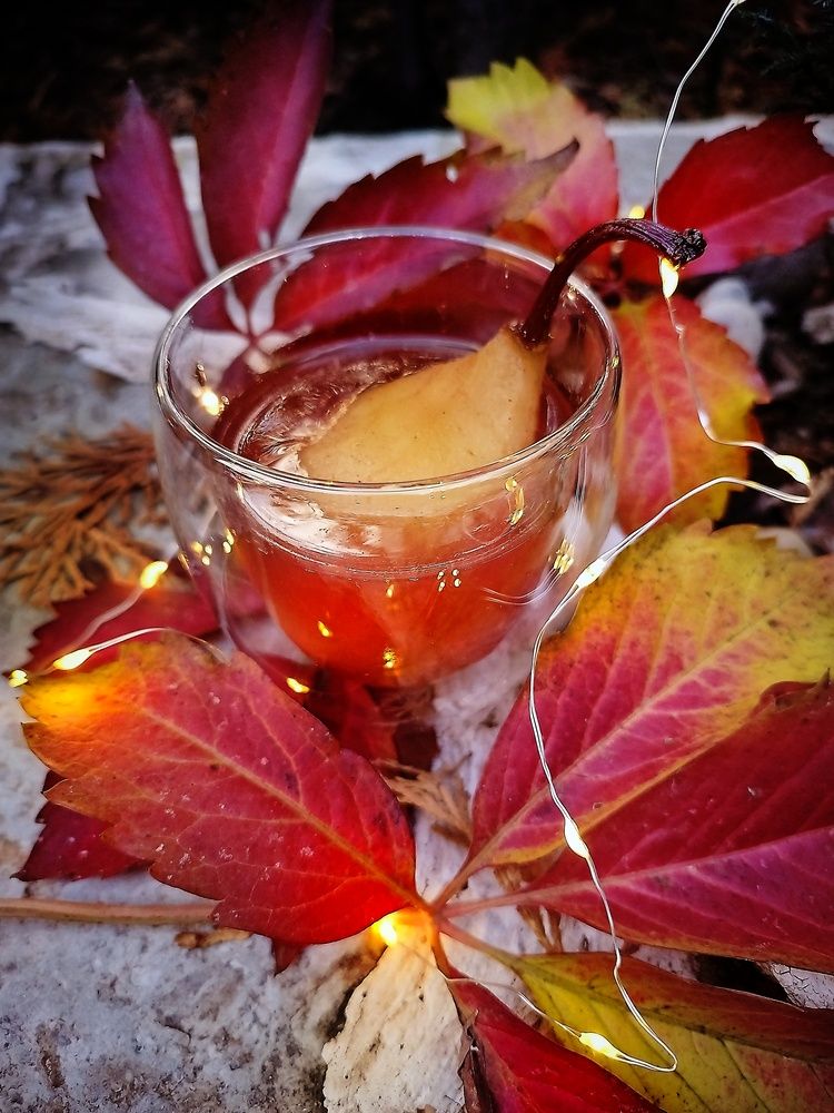 Pear in wine