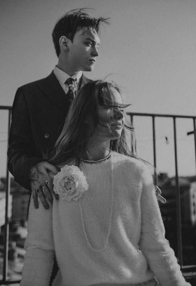 Love story on the roof