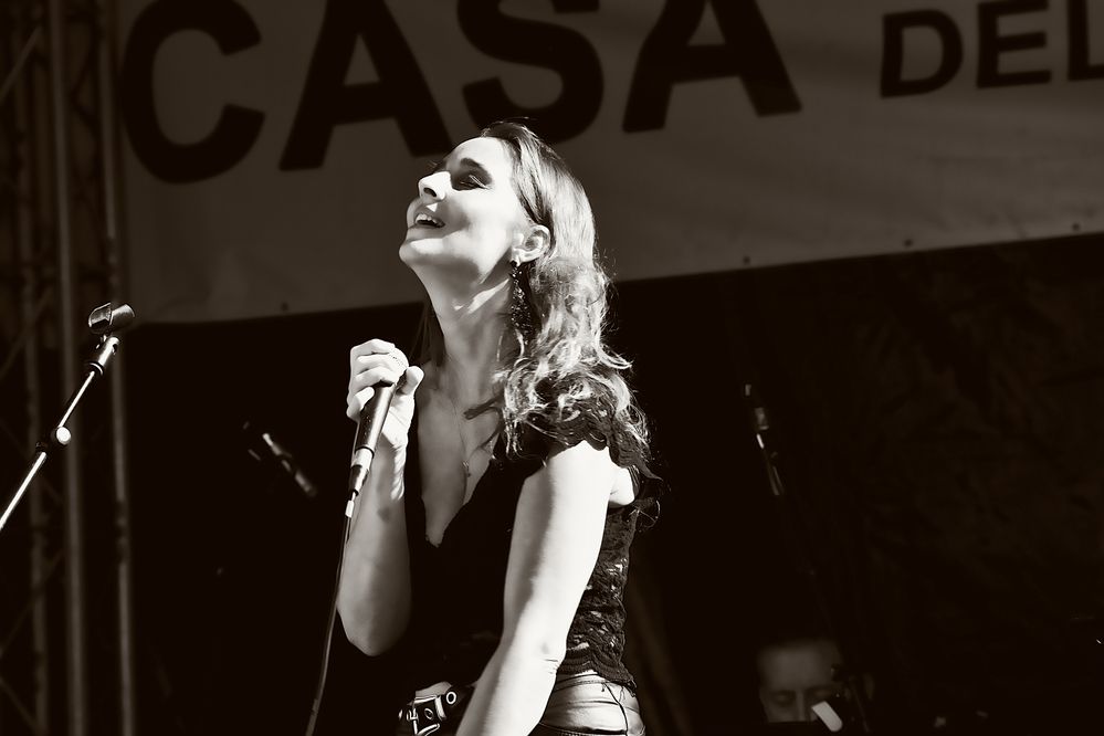 Emotional singer