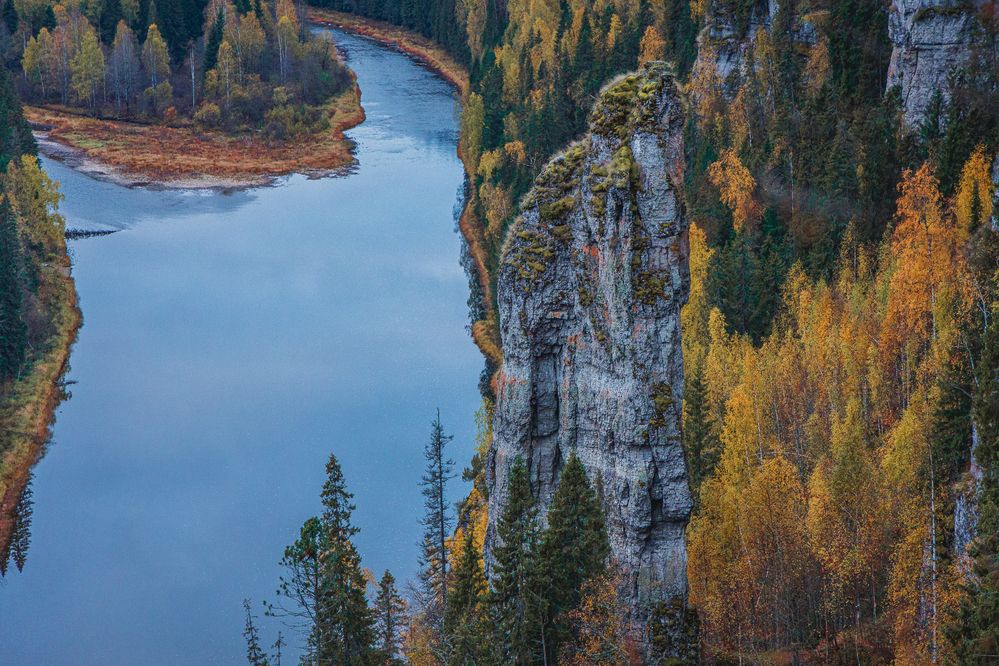 Усьвинские столбы, река Усьва, Пермский край.