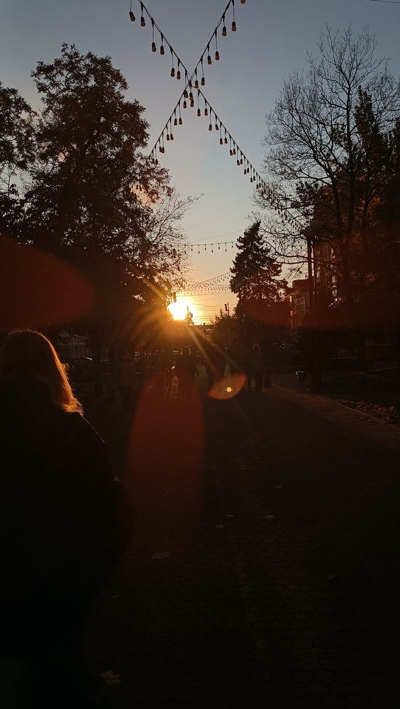Закатные лучи