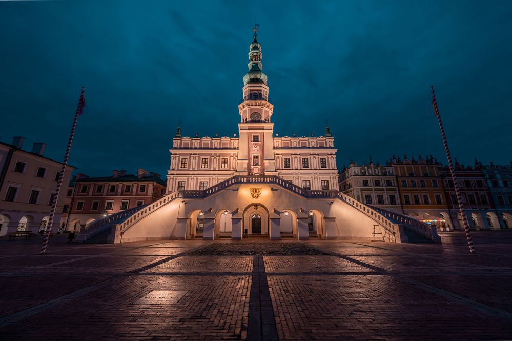 Main Square with the City Hall in Zamość