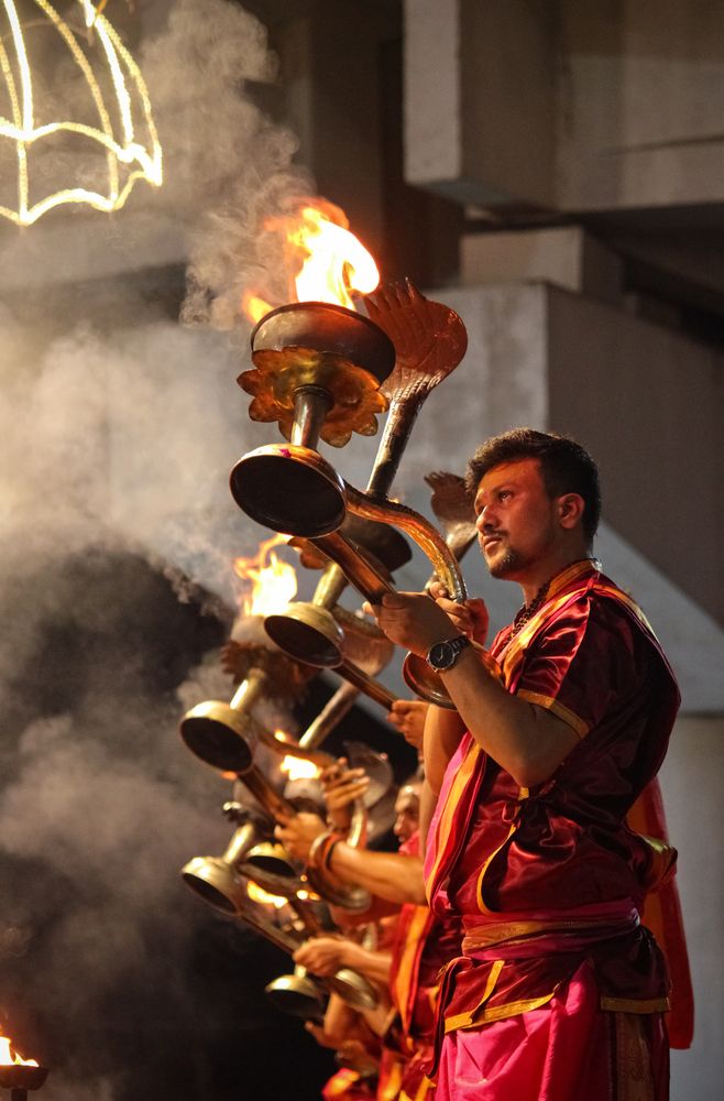 Finding peace in the chants and light