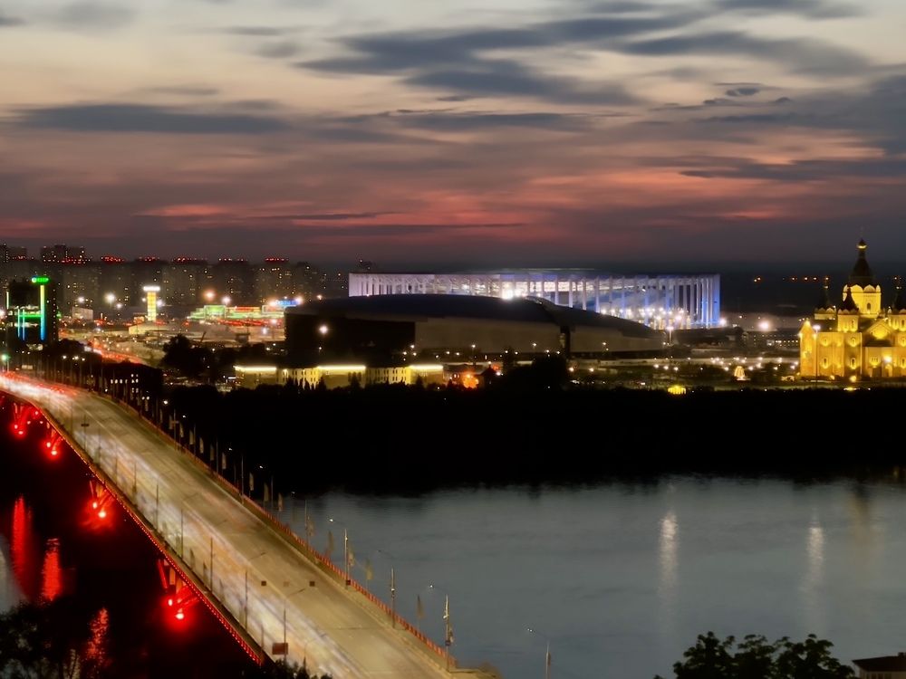 Sunset over Nizhny Novgorod
