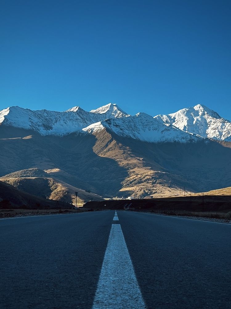 The road in Ossetia