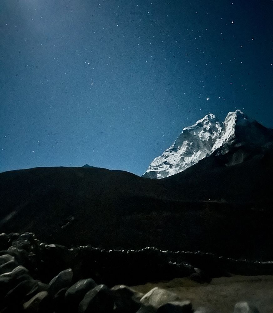 Starry night in the Himalayas