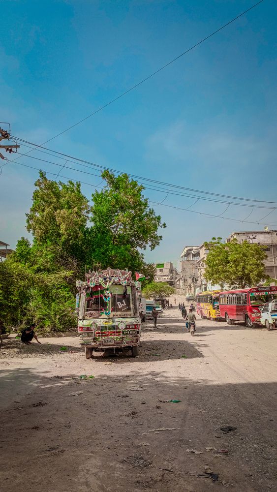 Blue Sky, Green Trees, and City Dust