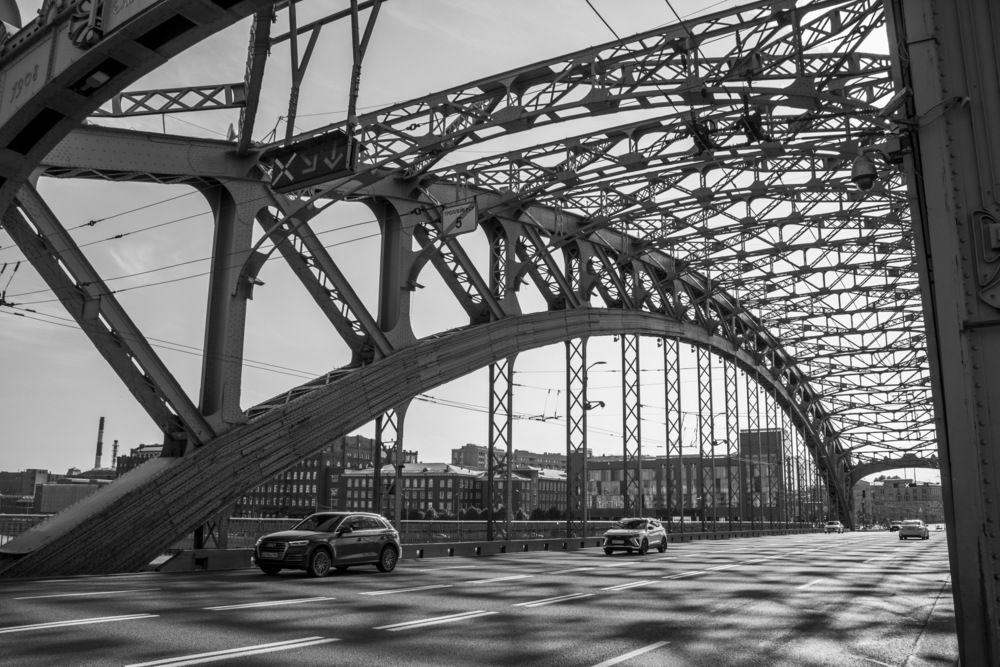 Большеохтинский мост. Санкт-Петербург.