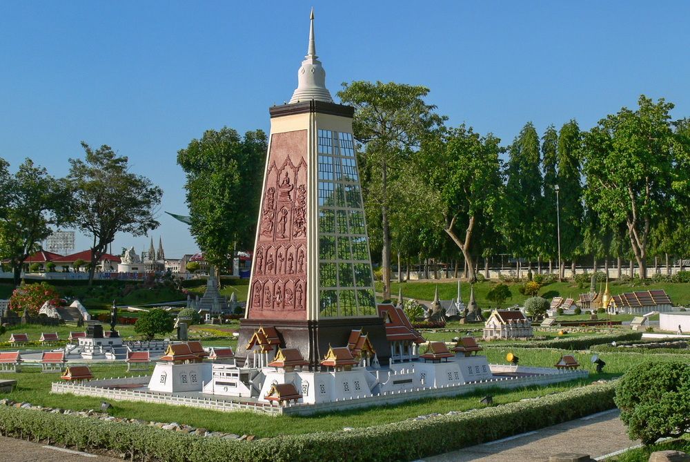 Макет храма Ват Тхаммамонгкхон.