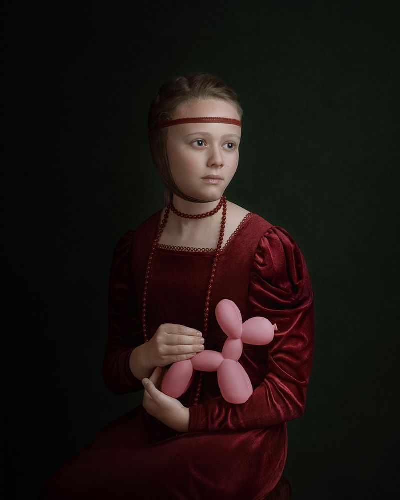 Girl with Balloon Dog