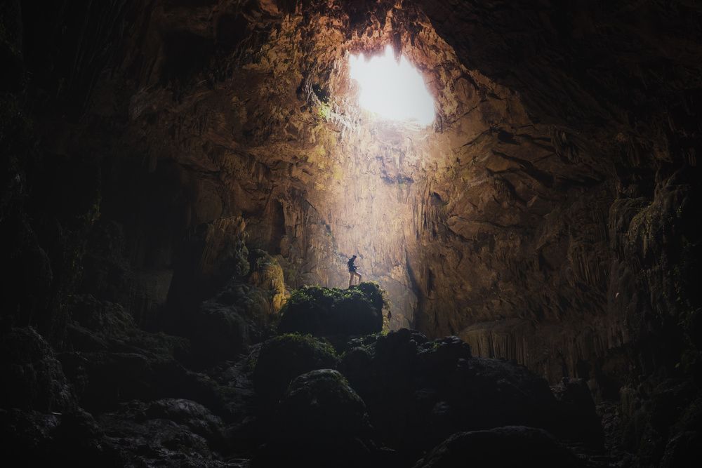 The Light in the Ancient Cave