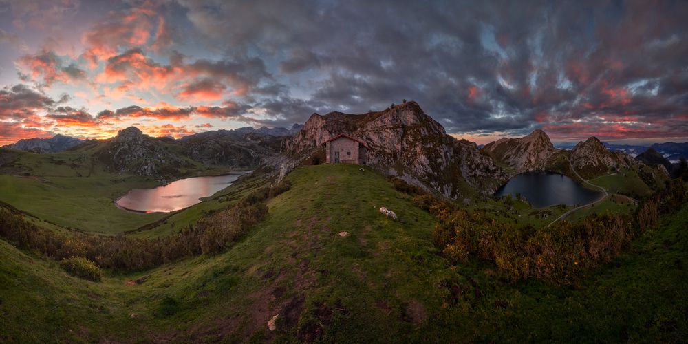 Dawn Over the Twin Lakes